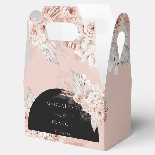 Boho bloemen | trouwbonnen bedankdoosjes (Geopend)