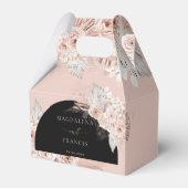 Boho bloemen | trouwbonnen bedankdoosjes (Voorkant Zijde)