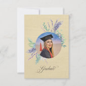 Boho Bloemen Uitnodiging voor Afsluitingsfeest Bij (Voorkant)
