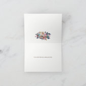 Boho Bloemen Veer Landelijke Douche Dank Je Kaart (Binnen)