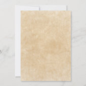 Boho Bloemen Veer Moderne bruiloft uitnodiging (Achterkant)