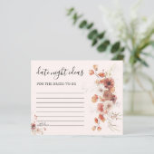 Boho Bloemen Vrijgezellenfeest Datum Nacht Ideeën  (Staand voorkant)