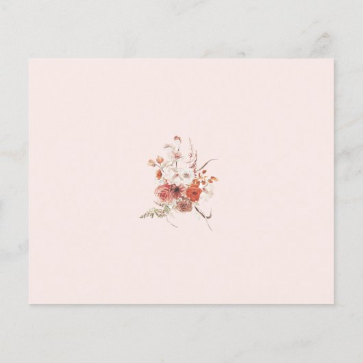 Boho Bloemen Vrijgezellenfeest Datum Nacht Ideeën  (Achterkant)