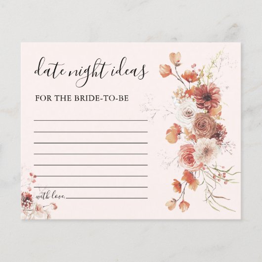 Boho Bloemen Vrijgezellenfeest Datum Nacht Ideeën  (Voorkant)