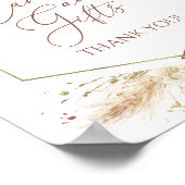 Boho Bloemen Vrijgezellenfeest Kaarten en geschenk Poster (Hoek)