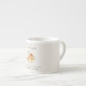 Boho Bloemen Waterverf Docent Dank u Espresso Kop (Voorkant rechts)