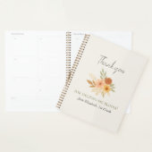 Boho Bloemen Waterverf Docent Dank u Planner (Display)