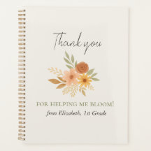 Boho Bloemen Waterverf Docent Dank u