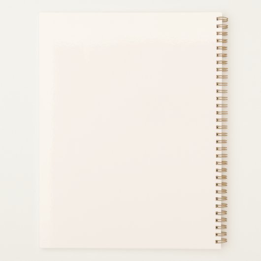 Boho Bloemen Waterverf Docent Dank u Planner (Achterkant)