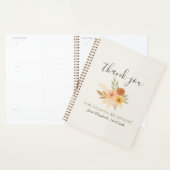 Boho Bloemen Waterverf Docent Dank u Planner (Display)