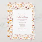 Boho Bloemen Waterverf Wildbloemen Afstuderen Kaart (Voorkant / Achterkant)