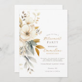 Boho Bloemen Wildbloem Retiremen Party Kaart (Voorkant / Achterkant)