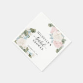 Boho Bloemen Winter Bruidsmeisjes Borrel Servet (Hoek)