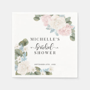 Boho Bloemen Winter Bruiloft Feest Servet