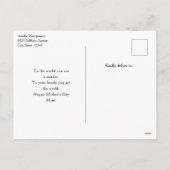 Boho Bloemenboeket en Dreamcatcher Moederdag Feestdagenkaart (Achterkant)