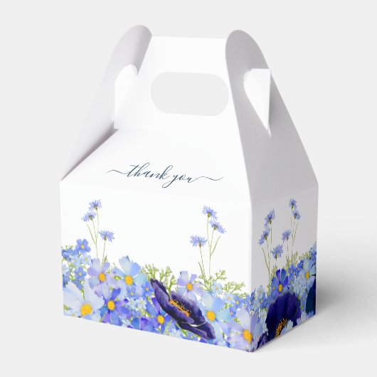 Boho Bloemenbruiloft Dank u Bedankdoosjes (Achterkant)