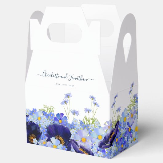 Boho Bloemenbruiloft Dank u Bedankdoosjes (Geopend)