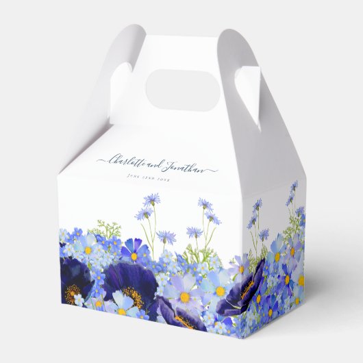 Boho Bloemenbruiloft Dank u Bedankdoosjes (Voorkant Zijde)