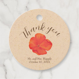 Boho Bloemenbruiloft Dank u Bedankjes Labels