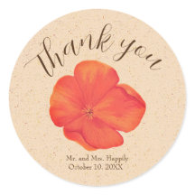 Boho Bloemenbruiloft Dank u