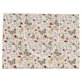 Boho bloemencadeauttas groot cadeauzakje (Achterkant)