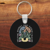 Boho Bloemendeken voor Mama's &amp; Baby's Bloei D Sleutelhanger (Voorkant)