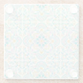 Boho Bloemendesign  Glazen Onderzetter (Achterkant)