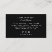 Boho Bloemenevenementenplanner Visitekaartje (Achterkant)