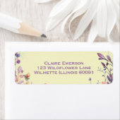 Boho bloemenframe uitnodiging etiket (Insitu)