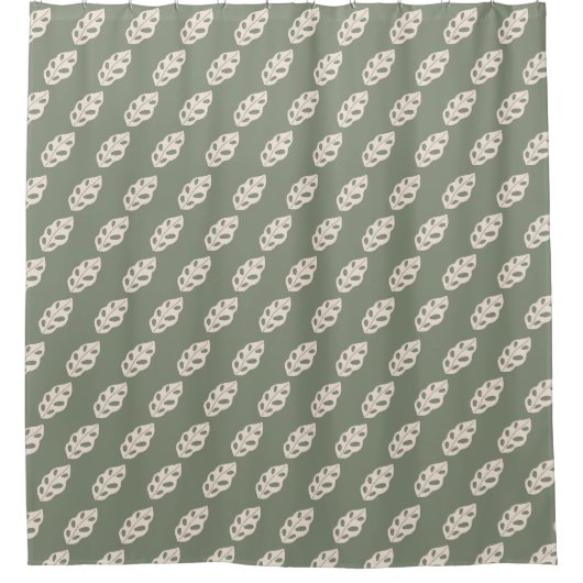 Boho bloemengordijn retro pastel cozy sfeer douchegordijn (Voorkant)