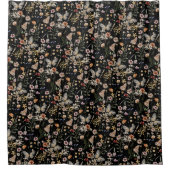 Boho Bloemengordijn voor de Douche Douchegordijn (Voorkant)