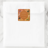 Boho bloemenherfst Sticker (Tas)