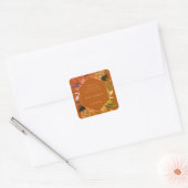Boho bloemenherfst Sticker (Envelop)