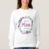 Boho bloemenkrans beste mimi ooit trui (Voorkant)
