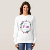 Boho bloemenkrans beste mimi ooit trui (Voorkant volledig)