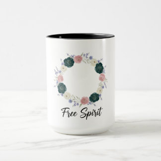 Boho bloemenkrans "Free Spirit" Mok