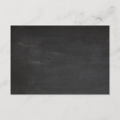 Boho Bloemenkrans Rustic Schrijfbord Huwelijk Informatiekaartje (Achterkant)