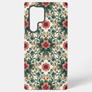 Boho Bloemenmagie - in tinten groen en roze Samsung Galaxy Hoesje