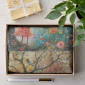 BOHO BLOEMENMEISJE DECOUPAGE TISSUEPAPIER (Geschenk)