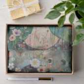 BOHO BLOEMENMEISJE DECOUPAGE TISSUEPAPIER (Geschenk)