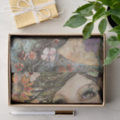 BOHO BLOEMENMEISJE DECOUPAGE TISSUEPAPIER (Geschenk)