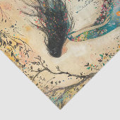 BOHO BLOEMENMEISJE DECOUPAGE TISSUEPAPIER (Detail)