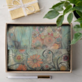 BOHO BLOEMENMEISJE DECOUPAGE TISSUEPAPIER (Geschenk)