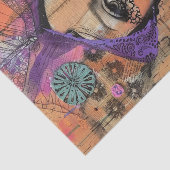 BOHO BLOEMENMEISJE DECOUPAGE TISSUEPAPIER (Detail)