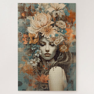 BOHO BLOEMENMEISJE LEGPUZZEL
