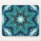 Boho bloemenpaisley turquoise blauwgroen mandala h muismat (Voorkant)