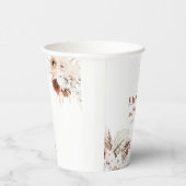 Boho bloemenpampasgras bruiloft papieren bekers (Rechts)