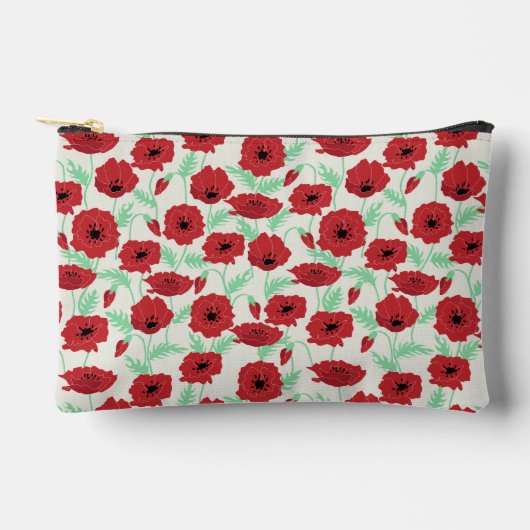 Boho bloemenpatroon met klaprozen etui (Voorkant)