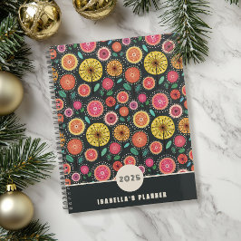 Boho Bloemenpatroon Nieuwjaar Planner