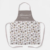 Boho bloemenprint overall apron schort (Voorkant)